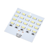 Cumpara ieftin Panel LED, 20 buc, MicroUsb, Alb