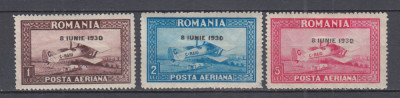 ROMANIA1930 LP 84 a C.RAIU FILIGRAN ORIZONTAL SUPRATIPAR 8 IUNIE 1930 SARNIERA foto