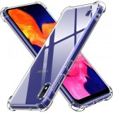 Husa pentru Samsung Galaxy A10 A105, Techsuit, Shockproof Clear, Transparenta