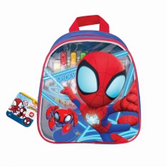 Rucsac Spiderman cu Set de Desen , pentru cresa si gradinita Rosu, 36 luni, Baieți