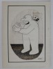 Caricatura Originala Lucia Timoc, Delatorul, 1982, Penita Tus, 47.5x35 cm, Semnata