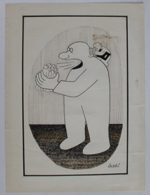DELATORUL , CARICATURA de LUCIA TIMOC , 1982 foto