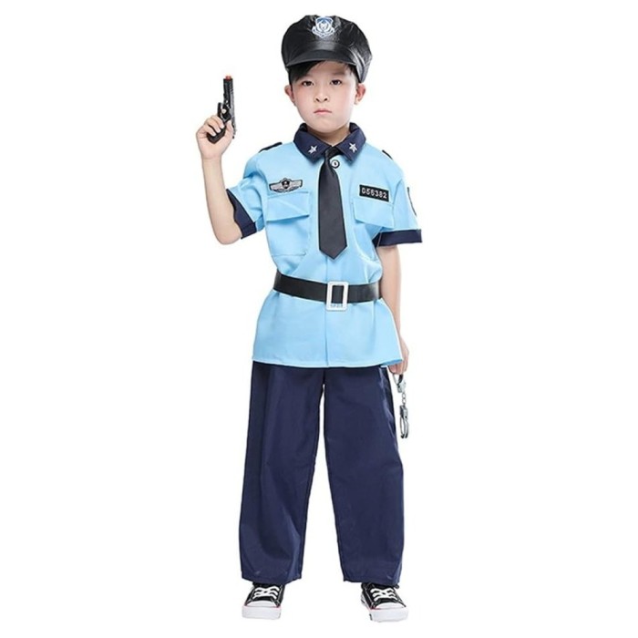 Costum politist KidMania&reg; pentru copii 3-5 ani 90-110 cm