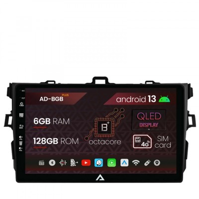 Navigatie Toyota Corolla (2007-2013), Android 13, B-Octacore 6GB RAM + 128GB ROM, 9 Inch - AD-BGB9006+AD-BGRKIT091 foto