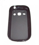 Husa silicon neagra (cu spate mat) pentru Samsung Galaxy Fame S6810