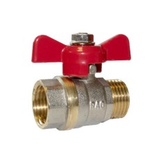 Robinet pentru Apa din Alama, Raodyne, 3/4 Toli, 16 Bari, Inchidere Sfera, cu Fluture si Olandez, Filet Interior/Exterior, Instalatii Sanitare, Robine foto