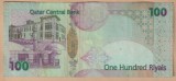 (1) BANCNOTA QATAR - 100 RIYALS, ND (2007-2015), MOSCHEEA SEICILOR SI INSTITUTUL AL-SHAQAB
