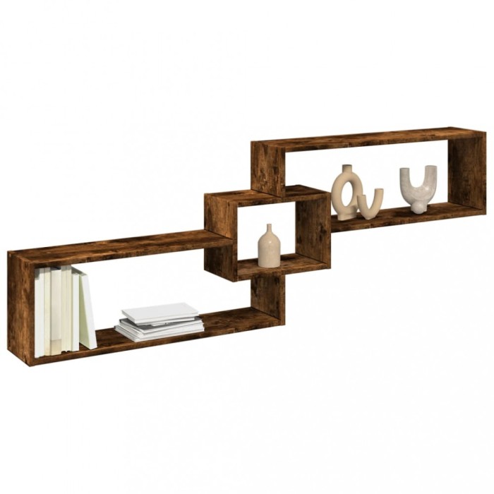 vidaXL Dulap de perete, stejar fumuriu, 158x18x53 cm, lemn prelucrat 854818