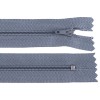 Fermoar spiralat nedetasabil Crisalida, lungime 20 cm Gri inchis