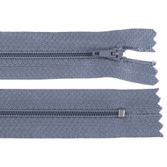 Fermoar spiralat nedetasabil Crisalida, lungime 20 cm Gri inchis