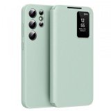 Husa pentru Samsung Galaxy S23 Ultra S918, Techsuit, SmartView, Verde
