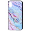 Husa iPhone X / XS, TPU + Sticla, Design 03