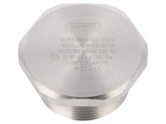 Capac de protecție IP68 din oțel inoxidabil M32 1.5