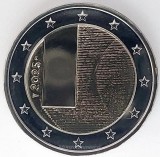 Moneda 2 Euro Comemorativa Finlanda 2025 Diplomație UNC - Noua, Necirculata
