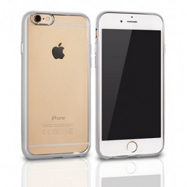 HUSA SILICON CLEAR IPHONE 7/8 (4,7) SILVER foto