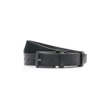 Curea casual neagra din piele CU016