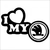 Cumpara ieftin Sticker I Love My Skoda