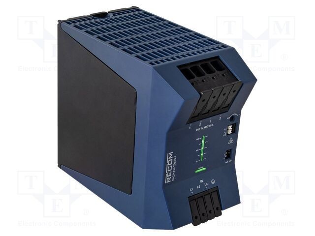 RECOM Alimentator pulsatoriu 960W 24V DC 40A pentru șină DIN IP20