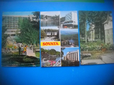 HOPCT LOT 3686 - 3 CARTI POSTALE-SOVATA JUD MURES-NECIRCULATE foto