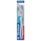 Periuta de dinti manuala Trisa Pro Interdental Promo Medium 664332, cu capac protectie, Albastru - NOU