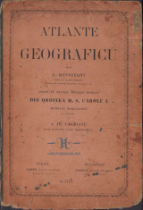 HST 1SP Atlante geograficu 1868 primul atlas scolar romanesc VEZI DESCRIEREA!!! foto