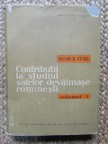 Henri H Stahl &ndash; Contributii la studiul satelor devalmase romanesti volumul I