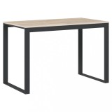 Cumpara ieftin Birou de calculator, negru/stejar, 110x60x73 cm, lemn prelucrat