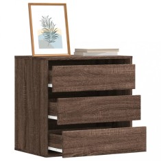 vidaXL Dulap colț cu sertare stejar maro 60x41x58 cm lemn prelucrat 852849