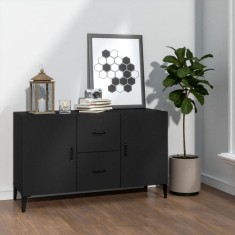 vidaXL Servantă, negru, 100x36x60 cm, lemn compozit