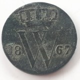 Olanda 1/2 cent 1867 William lll, Europa