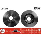 Set discuri frana Honda Civic 7 Hatchback (Eu, 2.0 Type-R (EP3), punte fata, 300x25, ventilat, TRW