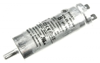 8,0UF-425V CONDENSATOR PORNIRE MOTOR 350366 pentru masina de spalat vase GORENJE foto