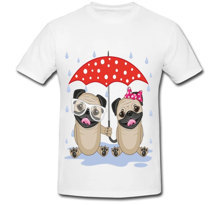 Tricou &quot; Caini sub umbrela &quot;