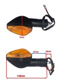 Semnalizari Moto Scuter ATV M10, Model X1, Set 2 Bucati, Galbene