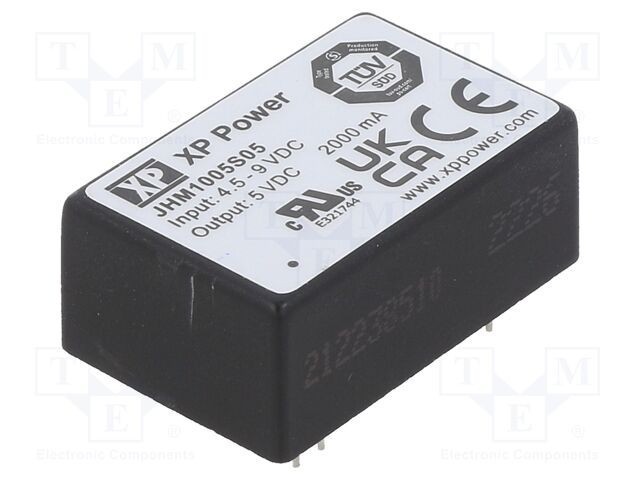 Convertor DC/DC 10W XP POWER, Intrare 4,5-9VDC, Ieşire 5VDC 2000mA