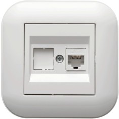 Priza UTP Ovivo Loft CAT6 ST Alb