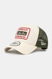 New Era sapca culoarea bej, cu imprimeu, 60595467