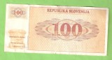 SLOVENIA 100 TOLARI / 1991. RRRARRRRRUTZAAAA !!!!!