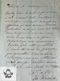 Emanoil Kostache Epureanu(1823-1880), Scrisoare scrisa si semnata