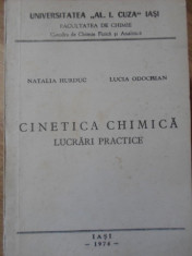 CINETICA CHIMICA. LUCRARI PRACTICE-NATALIA HURDUC, LUCIA ODOCHIAN foto