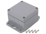 Carcasă universală IP67, dimensiuni 80x82x55mm, cu lame de fixare