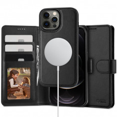 Husa Tech-Protect Wallet Wallet MagSafe pentru Apple iPhone 12/12 Pro Negru