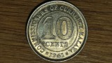 Cumpara ieftin Malaya britanica -moneda coloniala raruta- 10 cents 1941 argint AUNC - George VI - greu de gasit asa calitate !, Asia