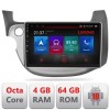 Navigatie Honda Fit 2008-2013 Android radio gps internet Octa Core 4+64 LTE Kit-fit-08+EDT-E509-PRO CarStore Technology