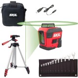 Skil 1961 DA + Proxxon SlimLine - Nivela laser cu linii 30 m geanta textila + Set chei combinate 6-19 mm 12 bucati