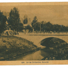 5290 - BUCURESTI, Cheiul Dambovitei Romania - old postcard, CENSOR - used - 1918