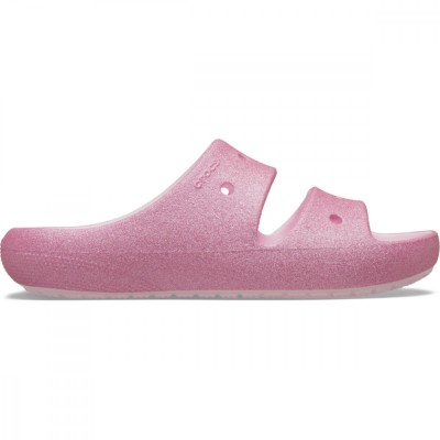 Sandale Crocs Classic Glitter Sandal v2 Kids Roz - Pink Milk foto