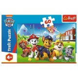 PUZZLE TREFL 60 PIESE PATRULA CATELUSILOR CATEII IN IARBA