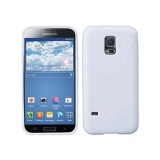 Husa Silicon S-Line Samsung Galaxy S5 Mini G800 Alb TPU