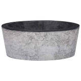 vidaXL Chiuvetă, negru, &Oslash;40x15 cm, marmură
